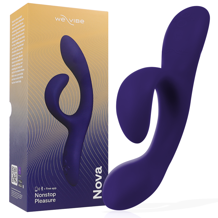 We-Vibe Nova 3 вибратор с приложение, тип заек, среднощно синьо