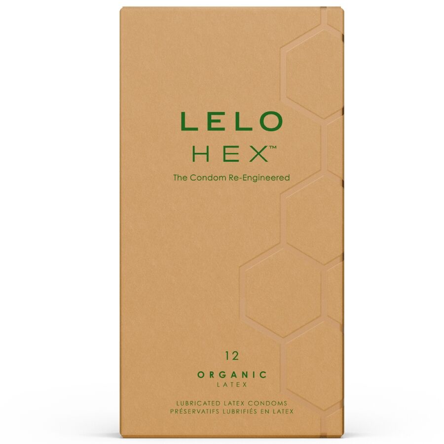Презервативи LELO HEX Organic, 12 броя
