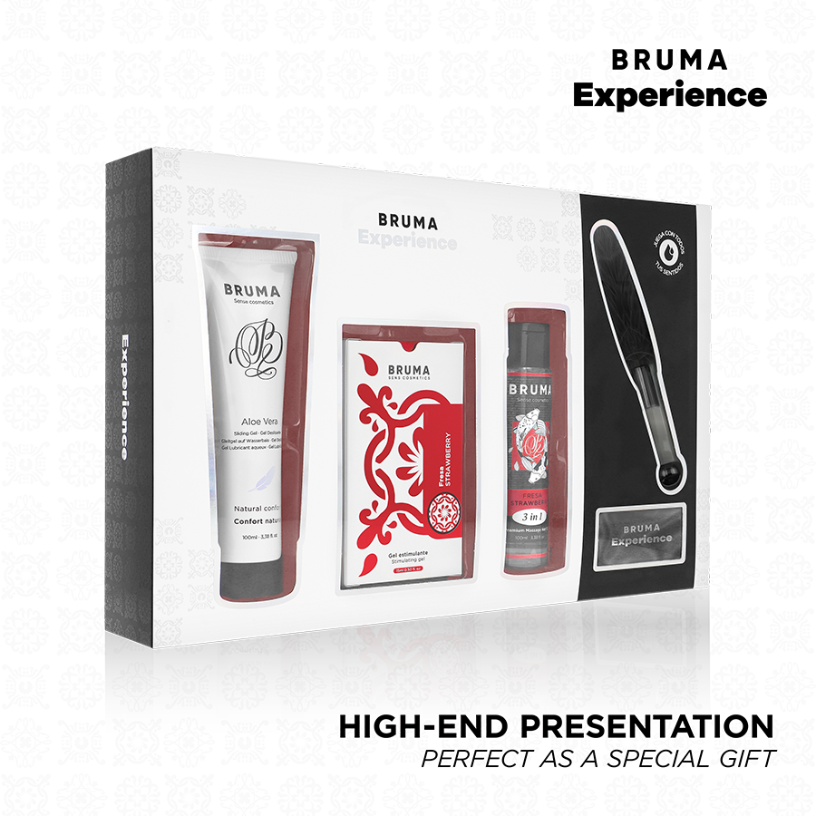 Масажен подаръчен комплект BRUMA Xperience Sweet Strawberry Temptation