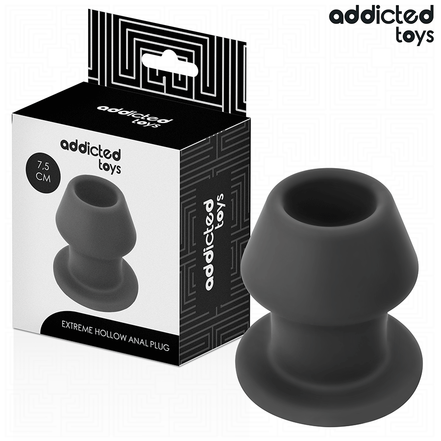 ADDICTED TOYS Extreme Hollow силиконов анален плъг, размер S