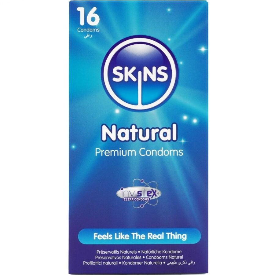 Презервативи SKINS Natural Premium Standard, 16 броя
