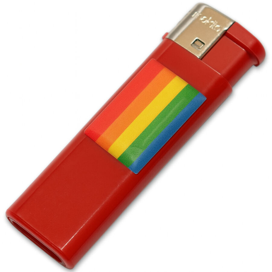 Запалка PRIDE с флаг с цветовете на дъгата