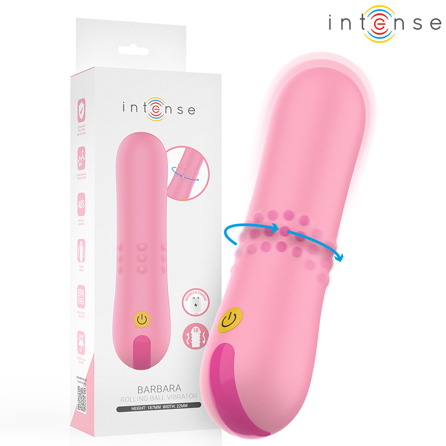 Вибратор INTENSE BARBARA с въртящи се перли