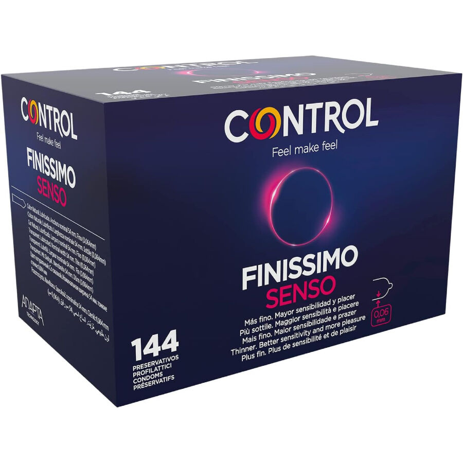 Тънки презервативи Control Finissimo Senso, 144 броя