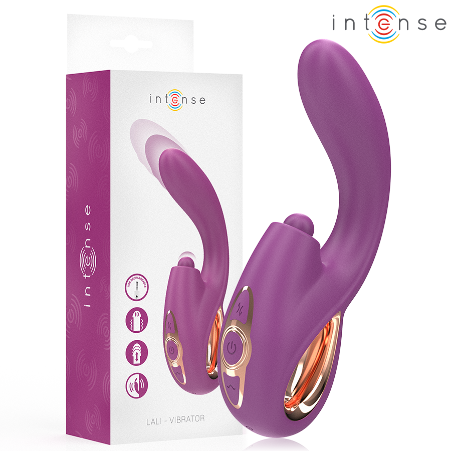 Вибратор INTENSE Lali за G точка с функция за тласъци, лилав