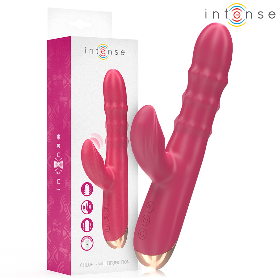 INTENSE HIGH TECH CHLOE вибратор 3 в 1, червен