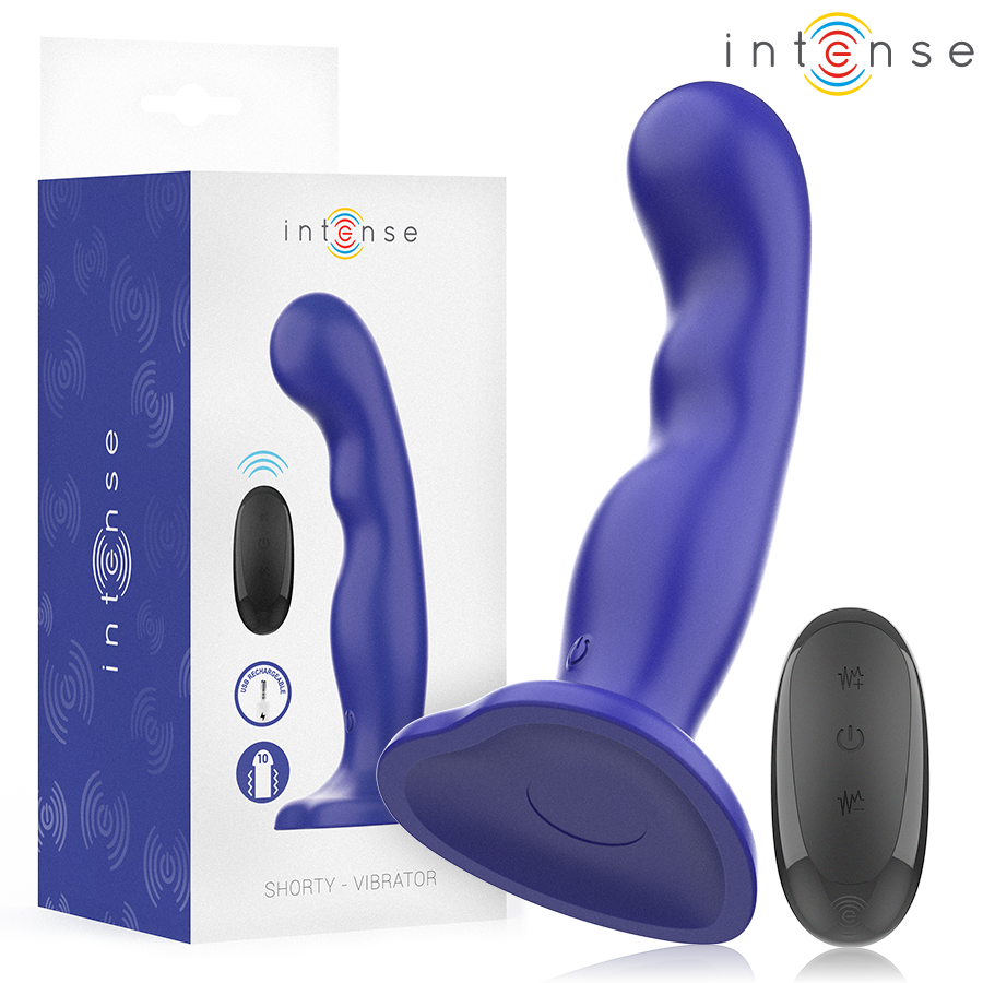 Вибратор INTENSE SHORTY с дистанционно управление и вендуза