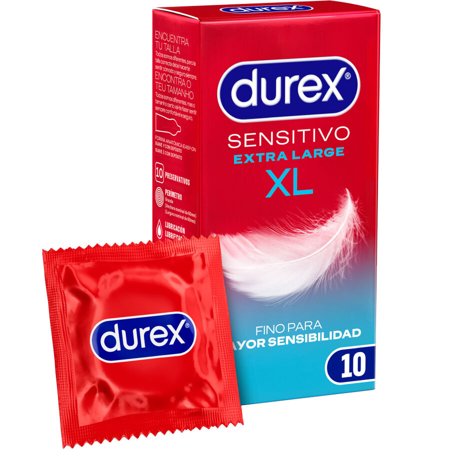 Презервативи Durex Sensitive XL, 10 броя