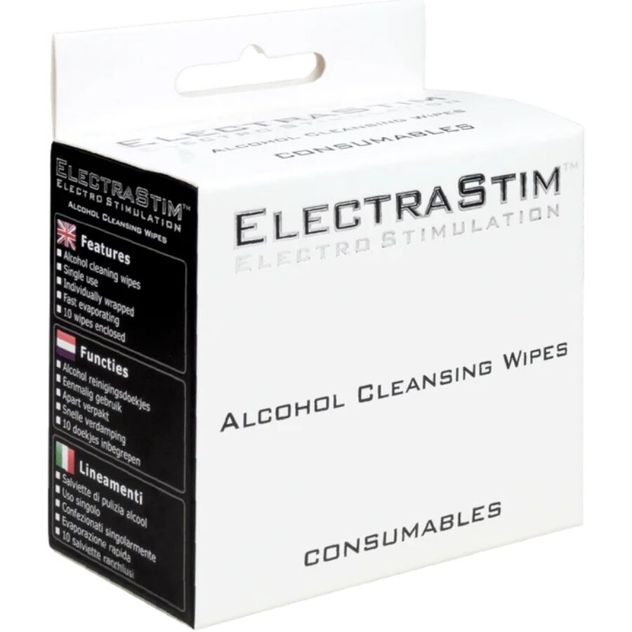 ElectraStim почистващи кърпички с алкохол за електроди, 10 броя