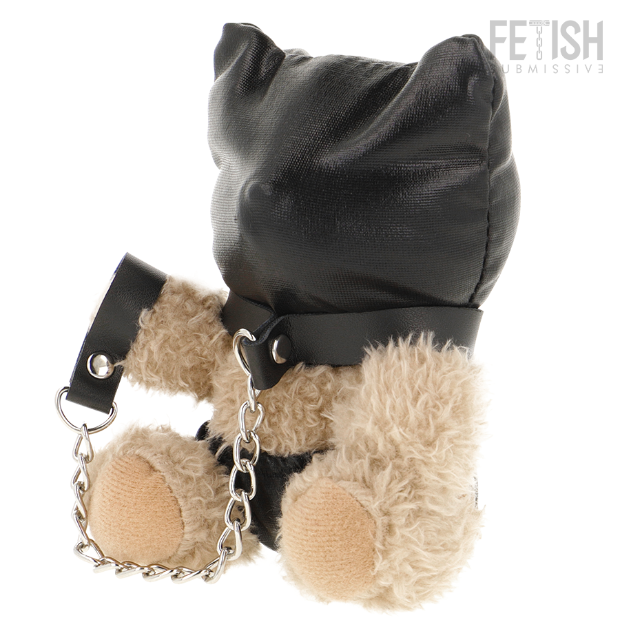 FETISH SUBMISSIVE Momo плюшено мече с бондаж качулка