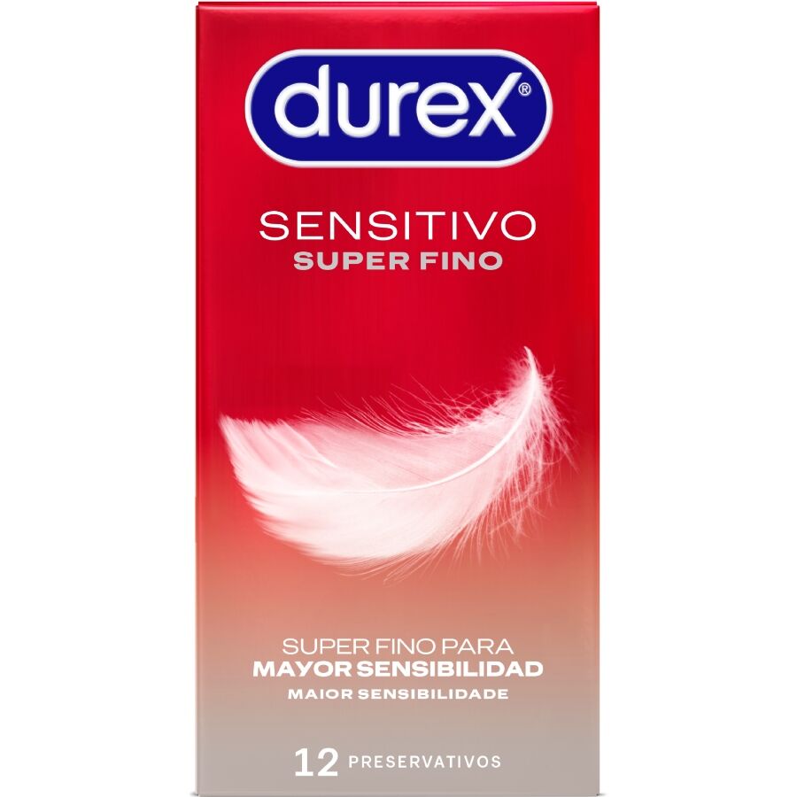 Тънки презервативи Durex Sensitive, 12 броя