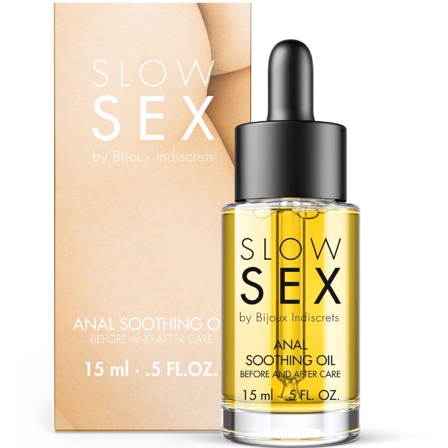 Bijoux Indiscrets Slow Sex успокояващо анално масло 15 ml