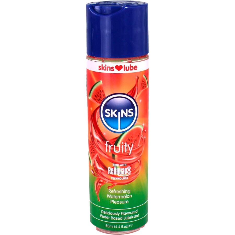 Лубрикант SKINS Fruity с вкус на диня, 130 ml
