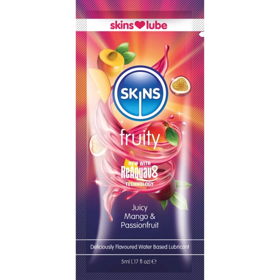 SKINS Fruity лубрикант с манго и маракуя, 5 ml