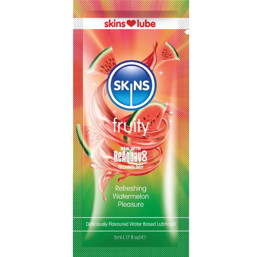 SKINS Fruity лубрикант с вкус на диня 5 ml