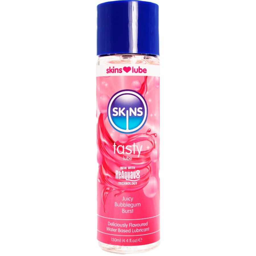 Лубрикант SKINS Tasty с вкус на дъвка, 130 ml