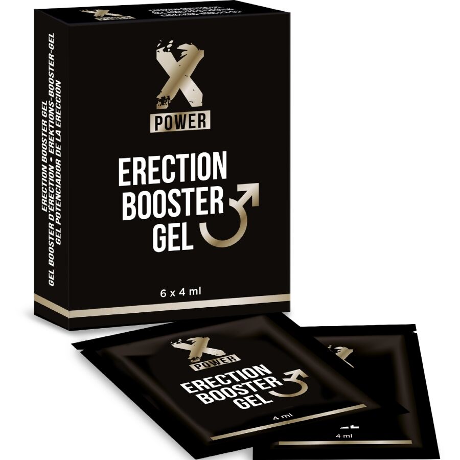 XPOWER Erection Booster Gel, 6 × 4 ml