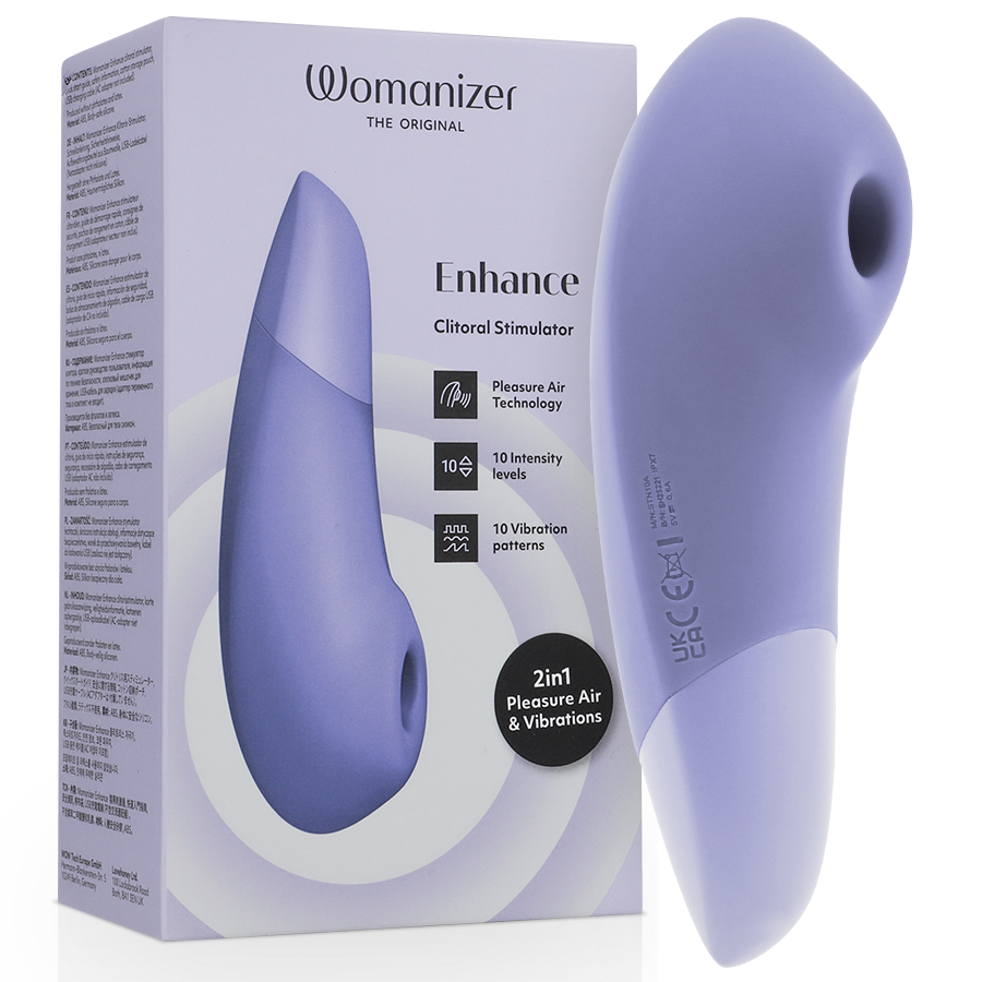 Womanizer Enhance вибратор с въздушни пулсации в лилаво