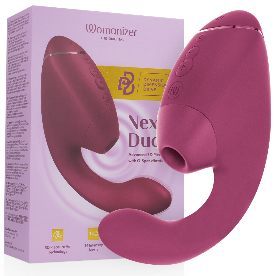 Вибратор с въздушни вълни Womanizer Duo Next в старорозово