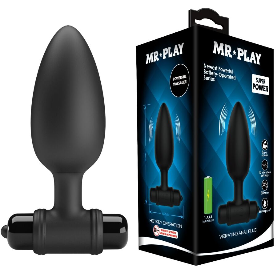 Вибриращ анален плъг MR PLAY Super Power