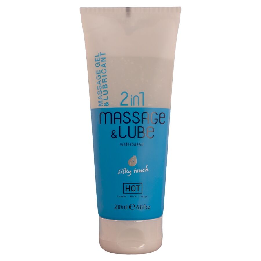 HOT Silky Touch масажно и лубрикант на водна основа, 200 ml