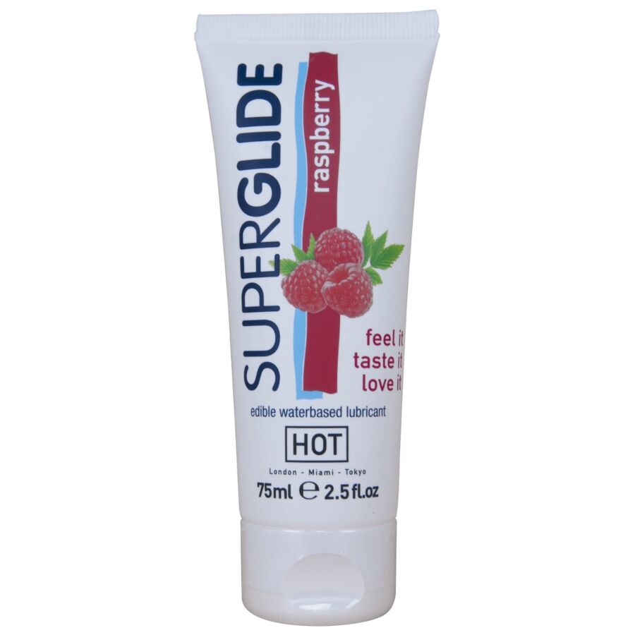 HOT Superglide лубрикант с вкус на малина, 75 мл