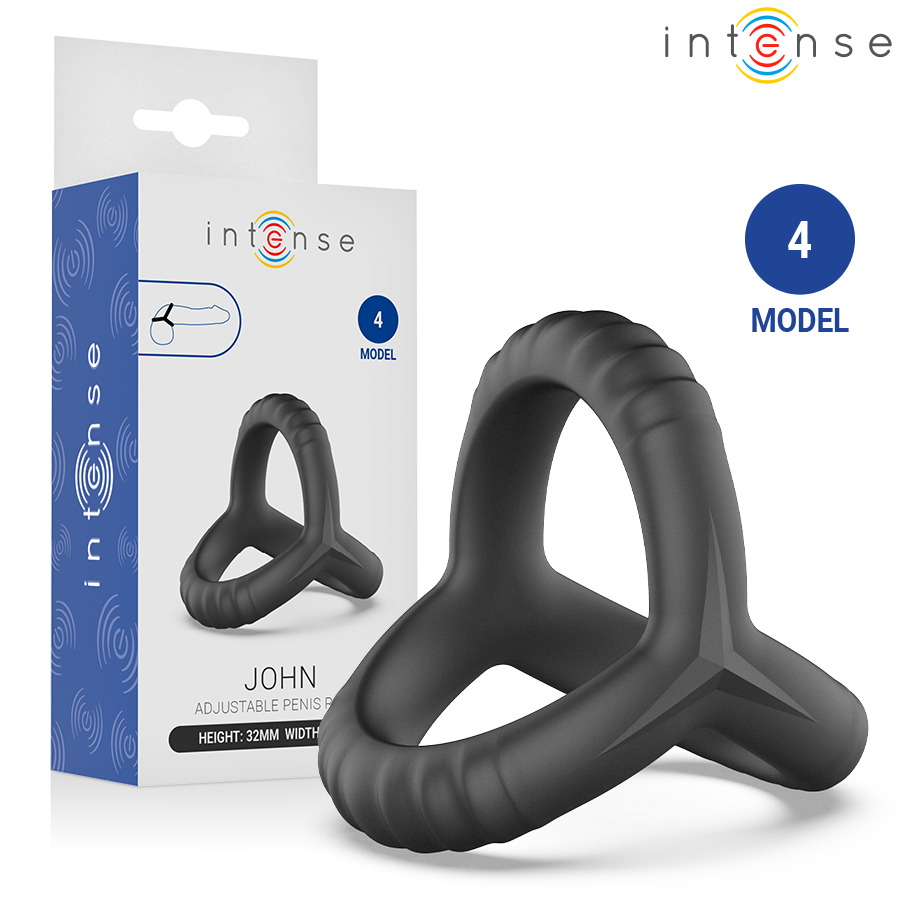 INTENSE John Model 4 тройно пенис ринг без вибрации