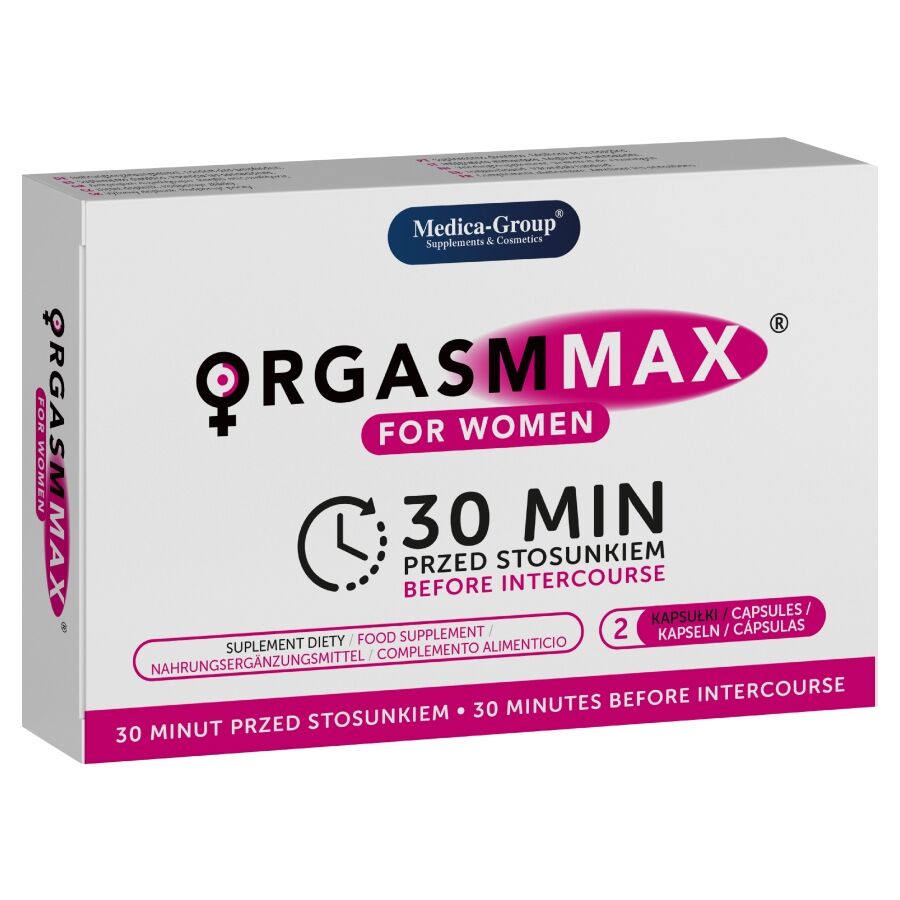 MEDICA GROUP Orgasm Max за жени, хранителна добавка с 2 капсули