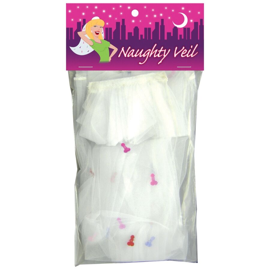 KHEPER GAMES Naughty Veil, забавен булчински воал с конфети