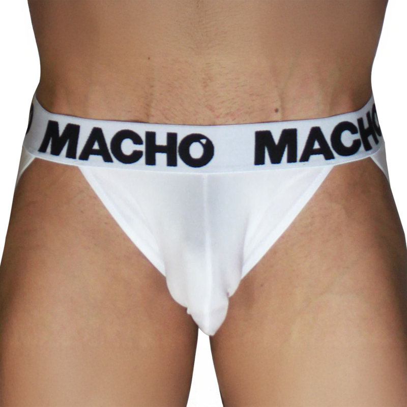 Бял джокстрап MACHO MX29BL