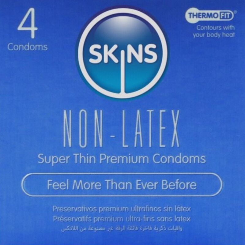 Презервативи SKINS без латекс, 4 броя