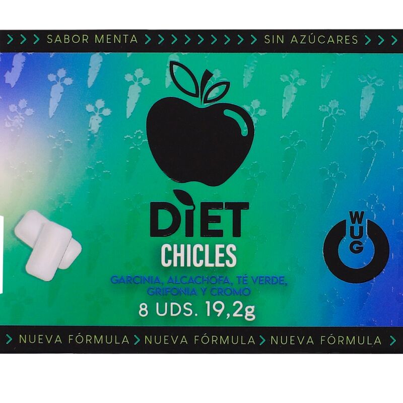 WUG Diet хранителна добавка под формата на дъвка с вкус на мента