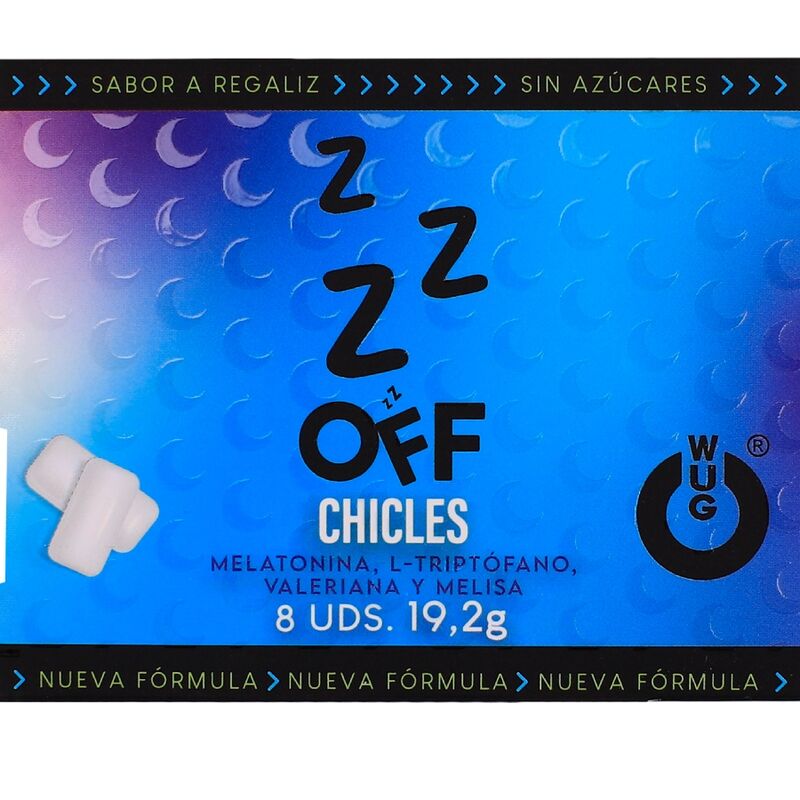 Дъвка с мелатонин WUG GUM WUG Off, 8 броя