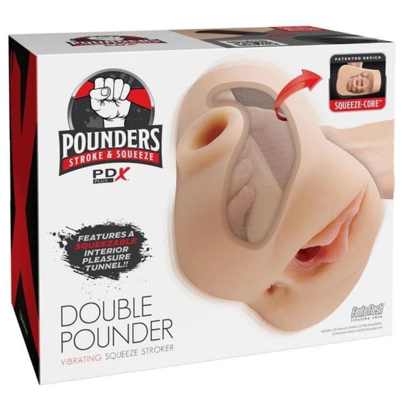 Вибриращ мастурбатор PDX PLUS+ Double Pounder