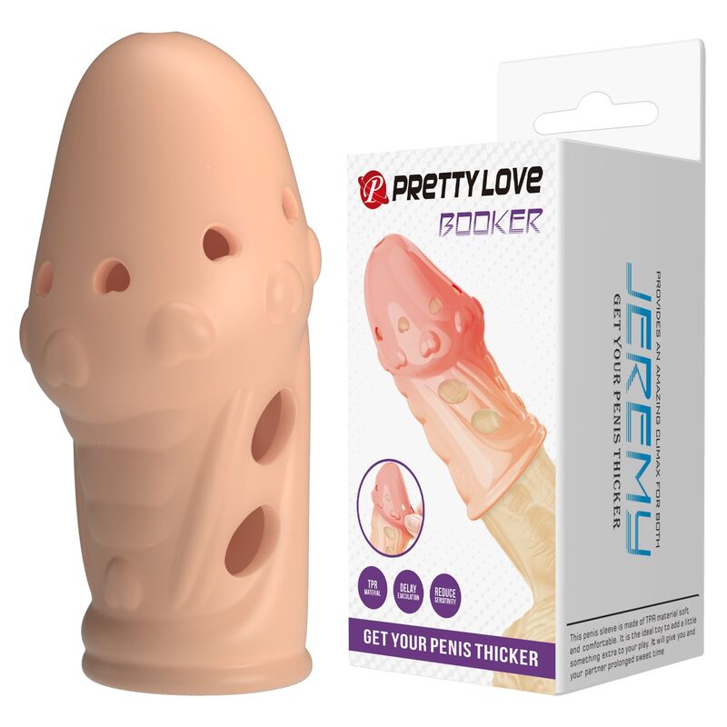 PRETTY LOVE SOCKER ръкав за пенис, в телесен цвят
