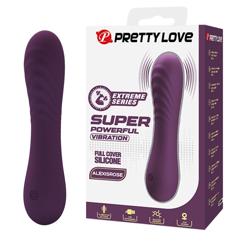 Вибратор Pretty Love Alexisrose, презареждаем, лилав