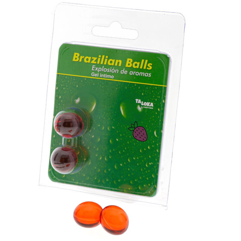 TALOKA Brazilian Balls лубрикант с аромат на ягода, 2 броя