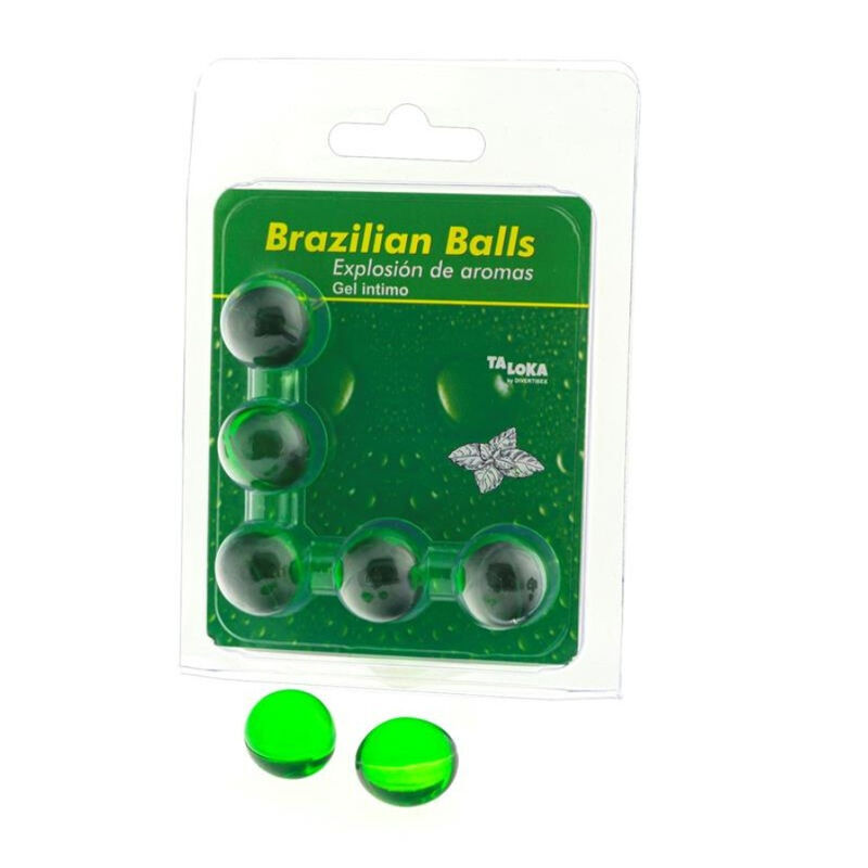 TALOKA Brazilian Balls с аромат на мента, масажно олио в разтворими топчета