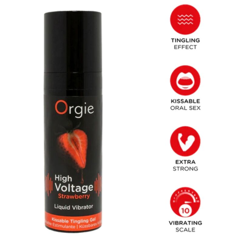 ORGIE High Voltage стимулиращ гел с вкус на ягода, 15 ml