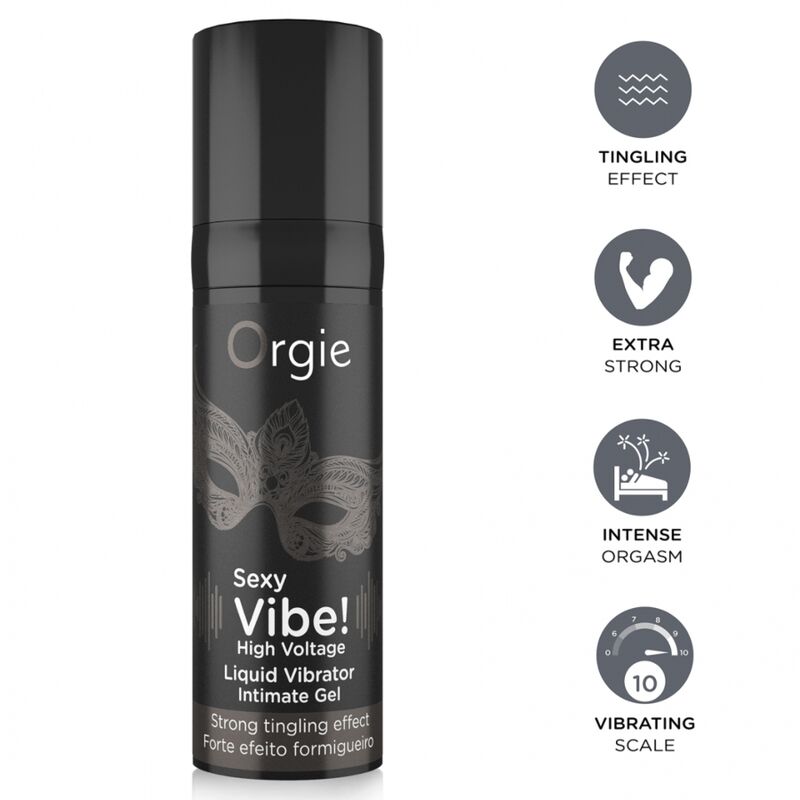 ORGIE Sexy Vibe High Voltage Extra Strong течен стимулантен гел, 15 ml