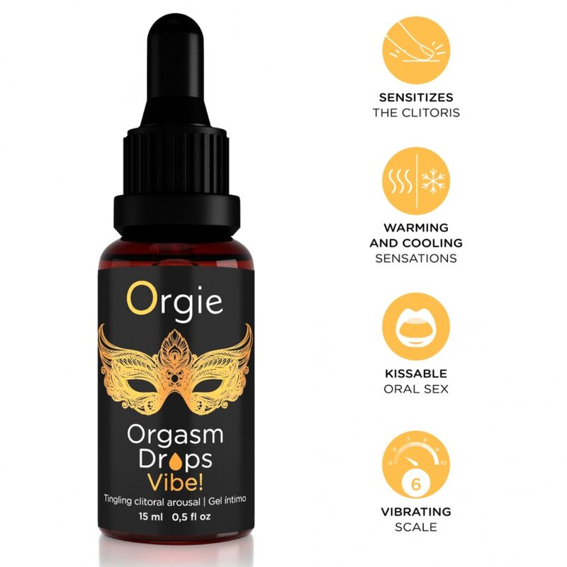 ORGIE Orgasm Drops Vibe, стимулиращи капки, 15 ml