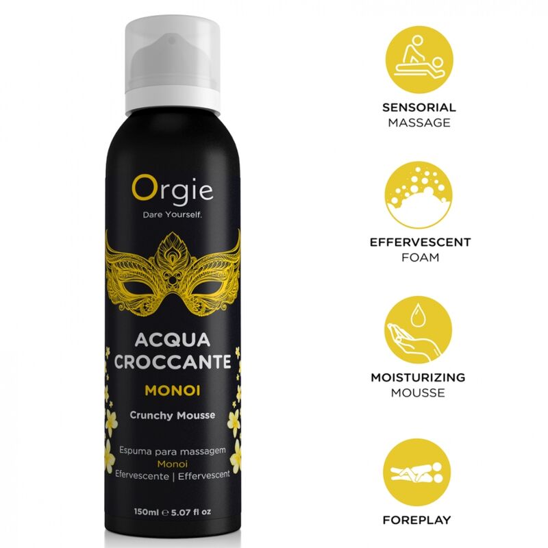 ORGIE Acqua Croccante Crunchy масажен мус, 150 ml