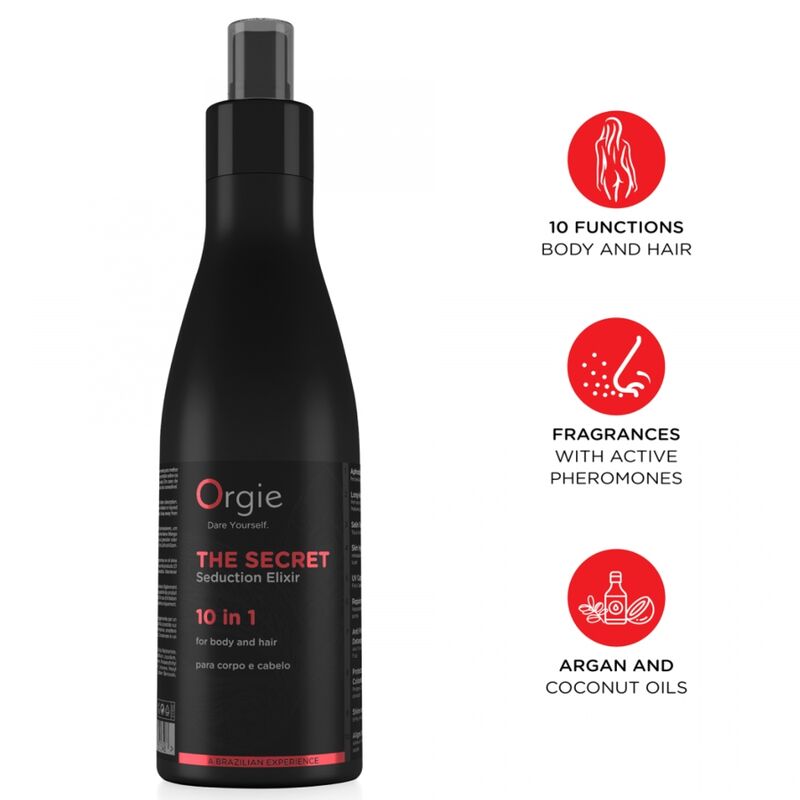 ORGIE The Secret Seduction Elixir лосион за тяло и коса, 200 ml