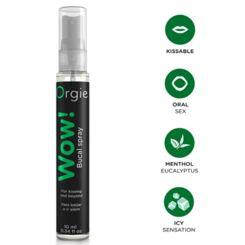 ORGIE WOW! Спрей за уста с ментол и евкалипт, 10 ml