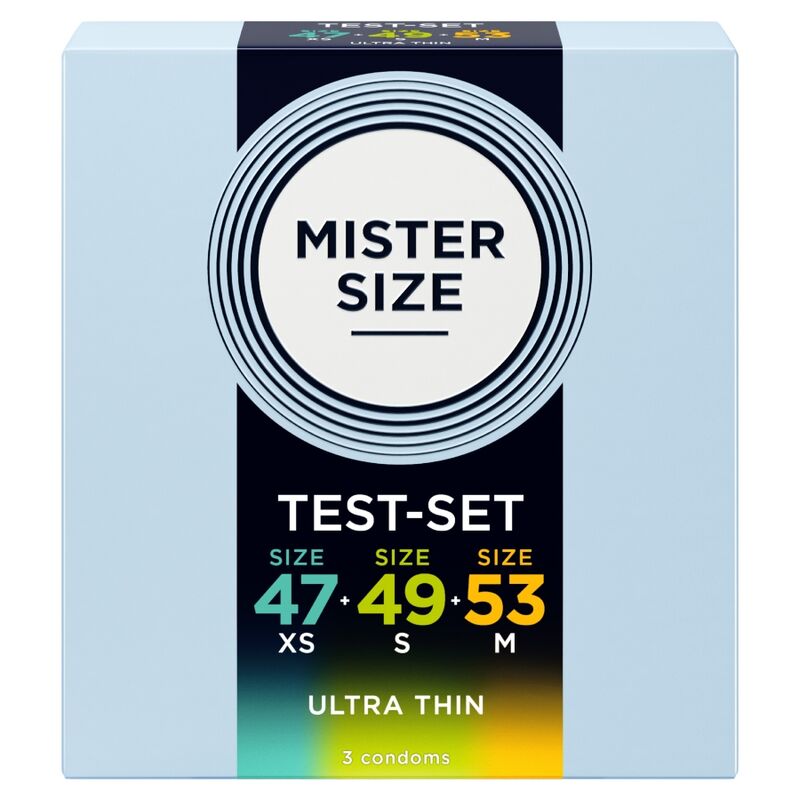 Презервативи MISTER SIZE пробен комплект с ширини 47, 49 и 53 mm