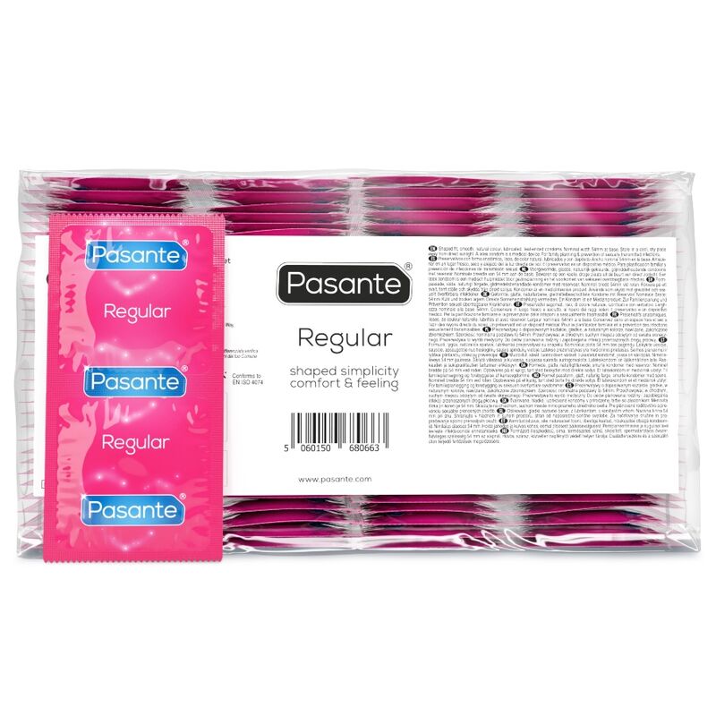 Стандартни презервативи Pasante Regular, 144 броя