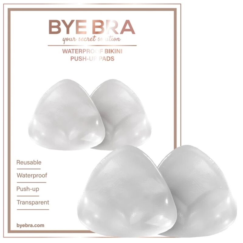 BYE BRA Waterproof Pads, прозрачни повдигащи подплънки за бикини