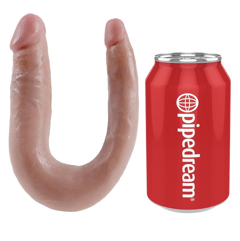 KING COCK U Shaped Small Double Trouble двоен дилдо, 12,7 см