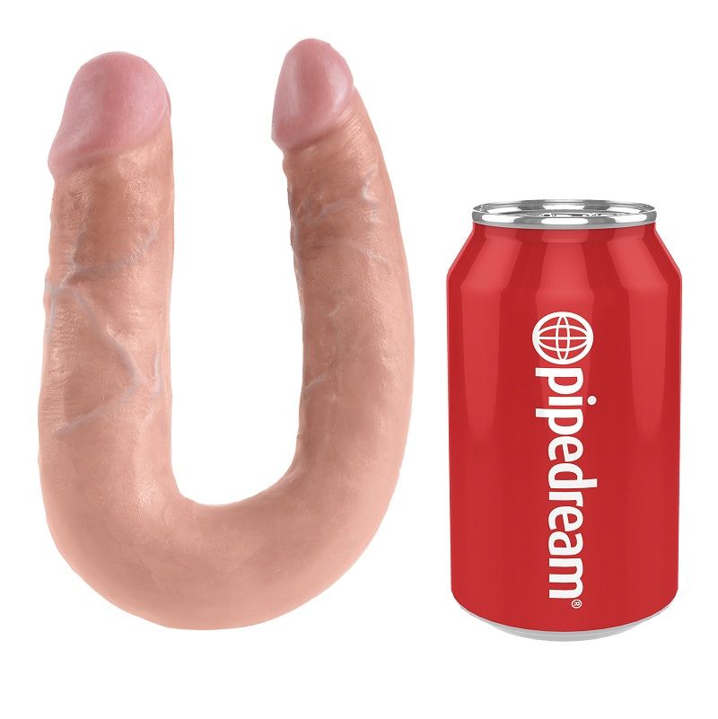 King Cock Дилдо За Двойна Пенетрация 13.9 Cm, Натурален