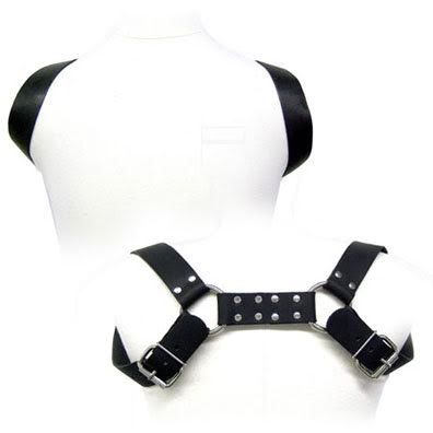 Мъжки колан за тяло LEATHER BODY с дизайн тип кобур